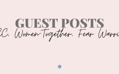 Guest posts on the GCC, Women-Together, and The Fear Warrior Blog