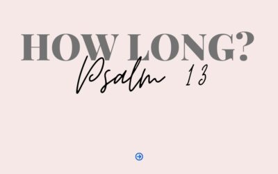Psalm 13 asks a question we are all thinking: How Long?